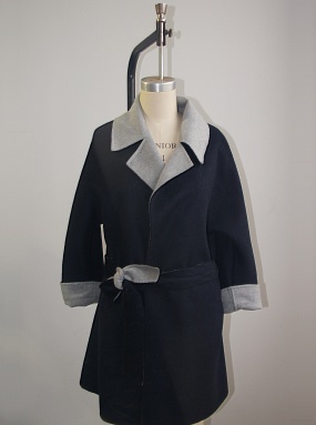 Two tone double coat